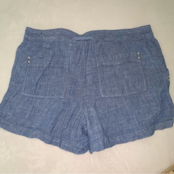 Inc international concepts linen chambray shorts size 10 blue - Picture 2 of 7